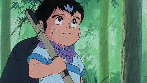 Musashi training in the mountains