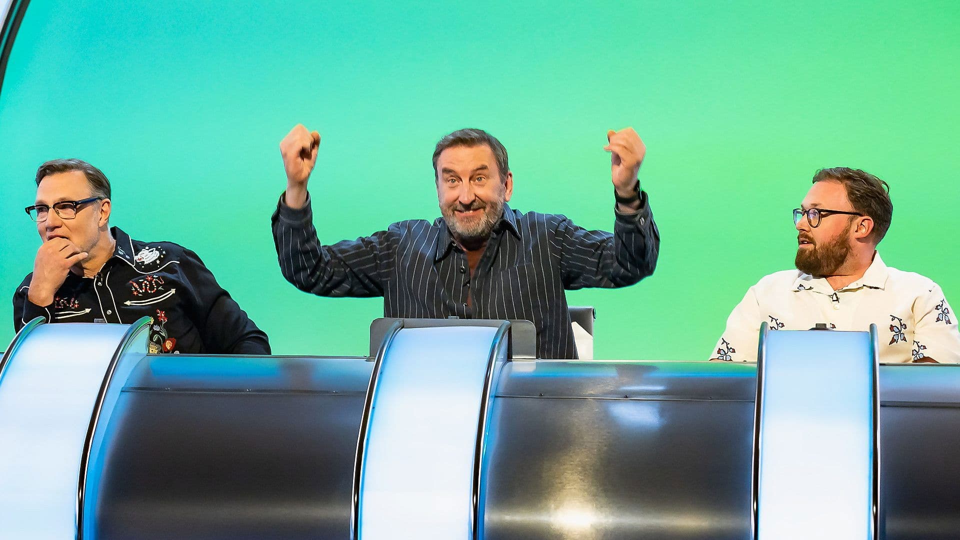 David Morrissey, Holly Willoughby, John Kearns & Montell Douglas