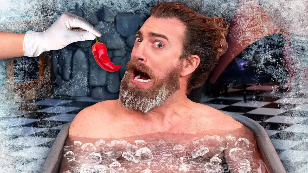 Eating Spicy Food In An Ice Bath