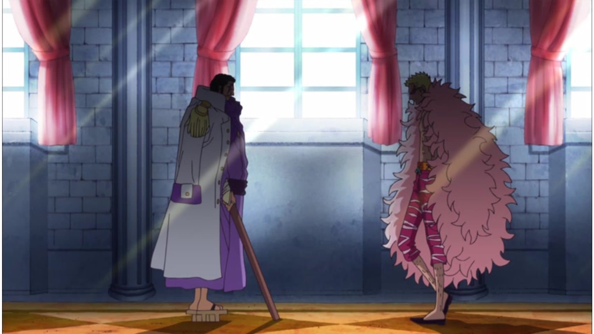 The Admiral's Decision! Fujitora vs. Doflamingo!