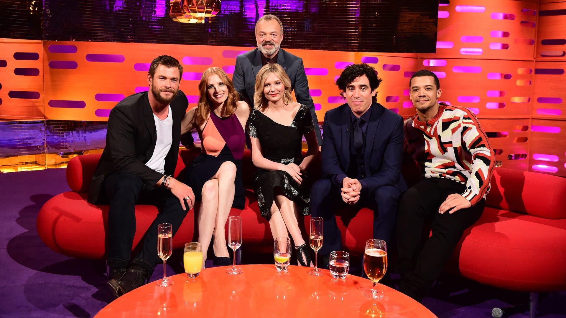 Chris Hemsworth, Jessica Chastain, Kirsten Dunst, Stephen Mangan, Raleigh Ritchie