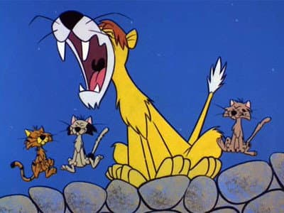 Flintstone and the Lion