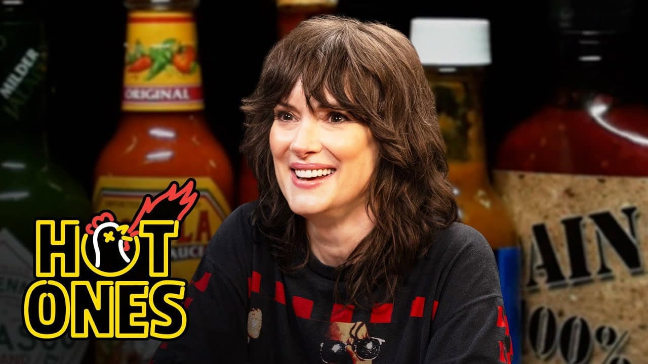 Winona Ryder Needs More Ice Cream While Eating Spicy Wings
