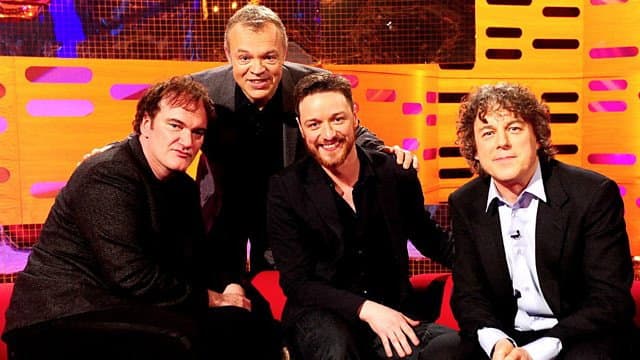 Quentin Tarantino, James McAvoy, Alan Davies, Emeli Sandé