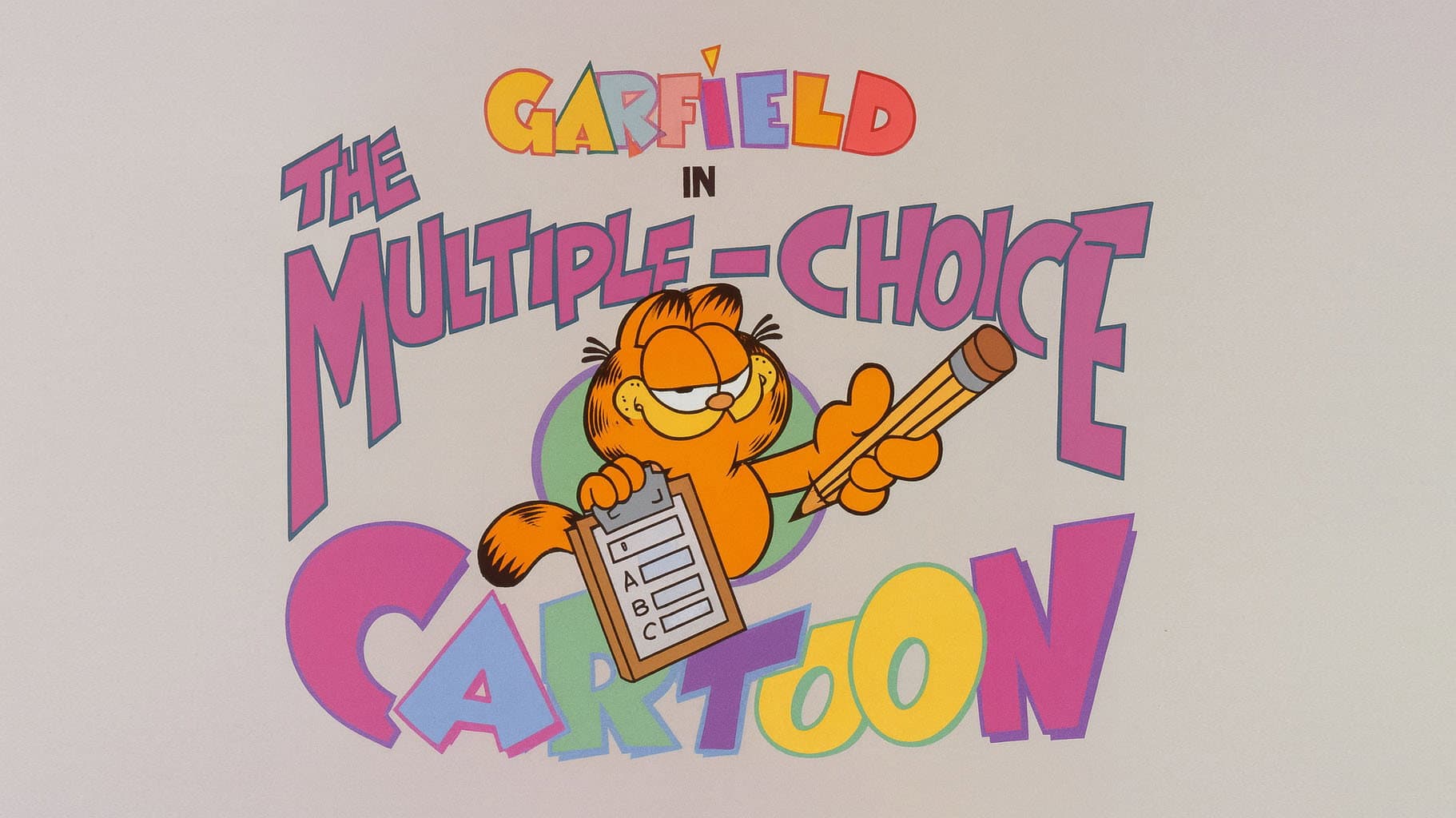 Multiple Choice Cartoon