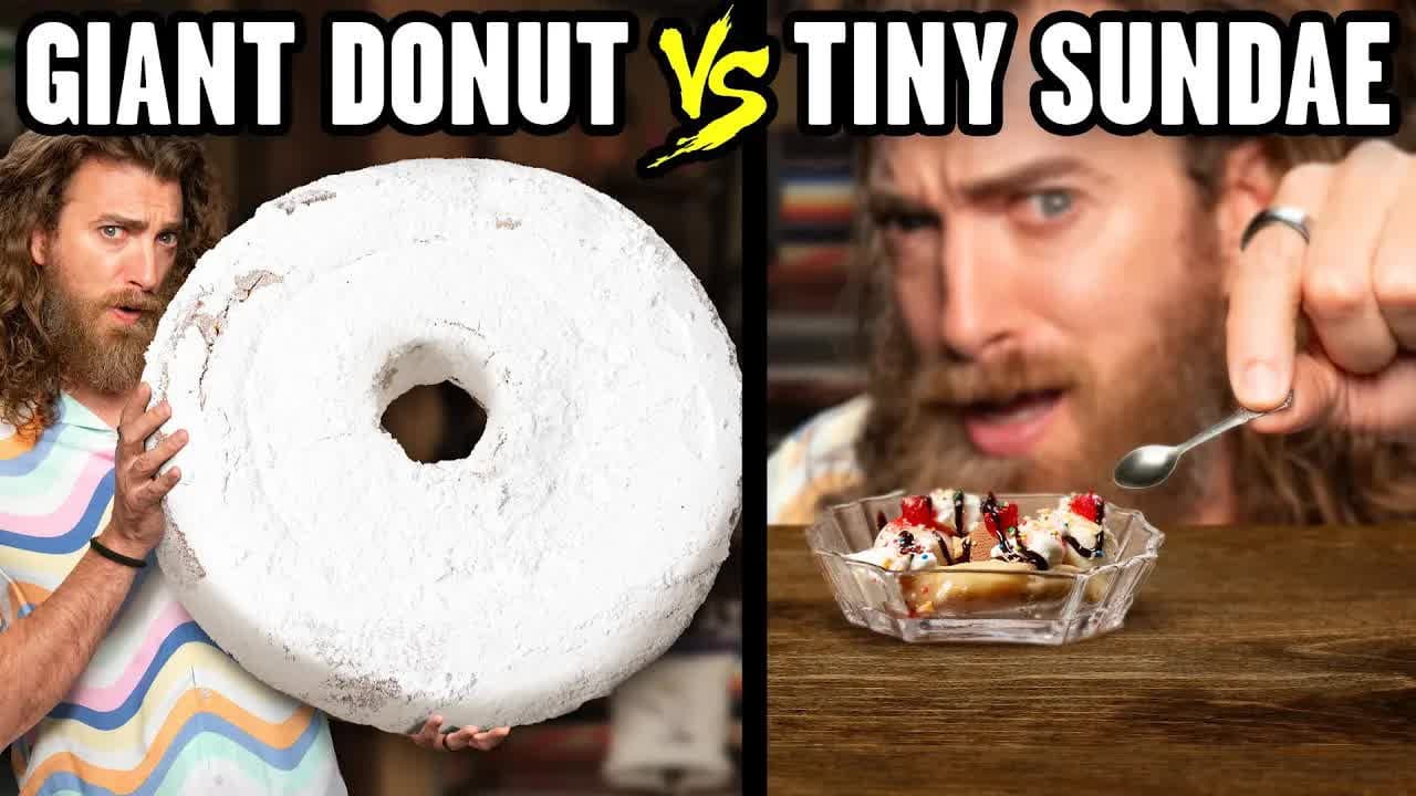 Giant vs. Tiny Food Taste Test