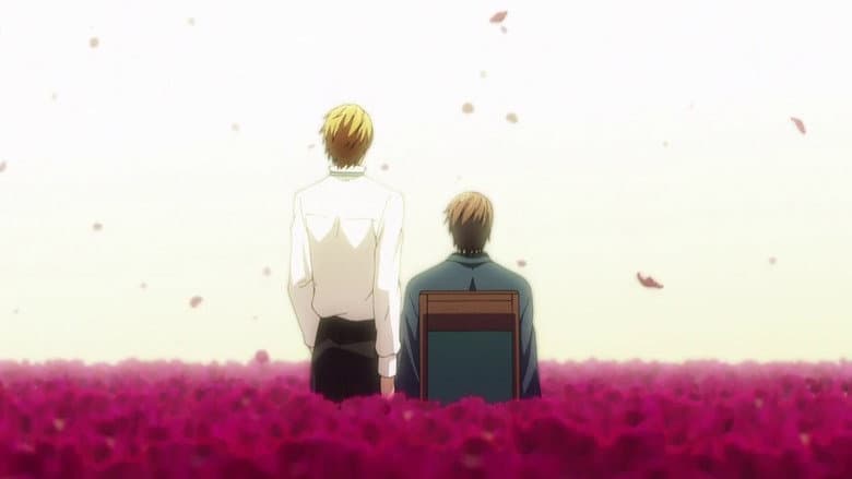 My master is always alone in the flower garden