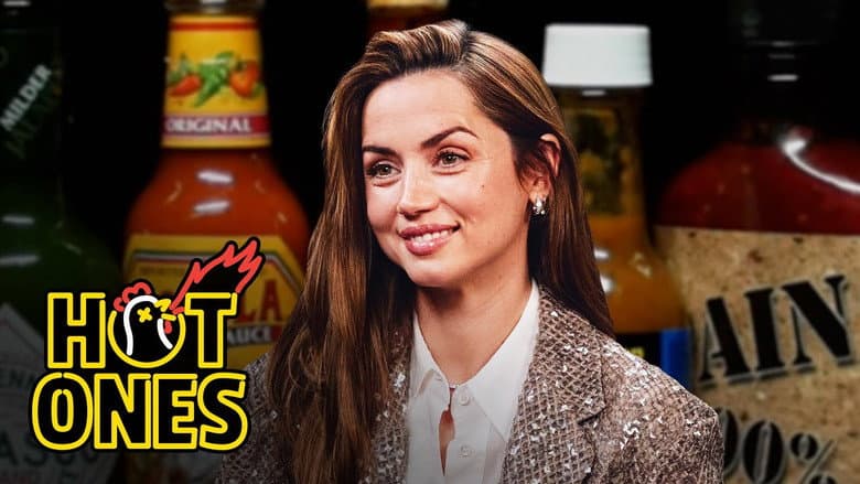 Ana de Armas Does Her Own Stunts While Eating Spicy Wings