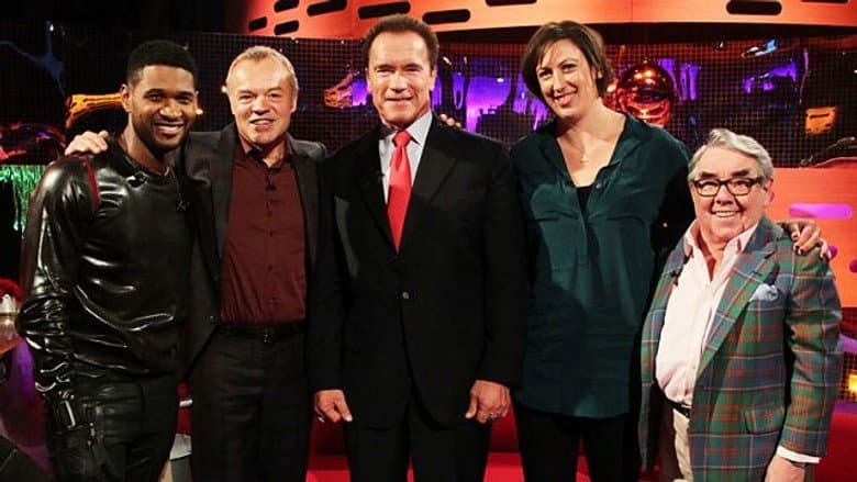 Arnold Schwarzenegger, Miranda Hart, Ronnie Corbett, Usher