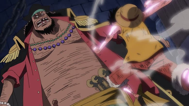 Jet Pistol of Anger! Luffy vs. Blackbeard!