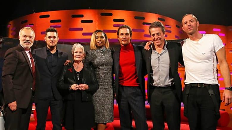 Judi Dench, Jennifer Hudson, Hugh Grant, Matthew McConaughey, Michael Buble, Coldplay