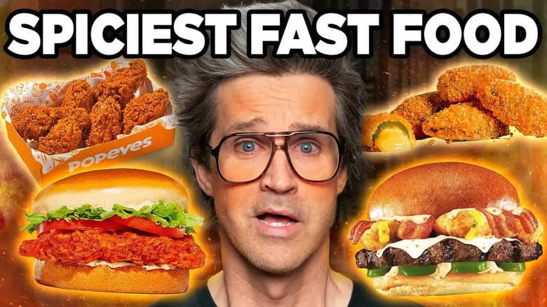 Ranking The SPICIEST Fast Food (Taste Test)