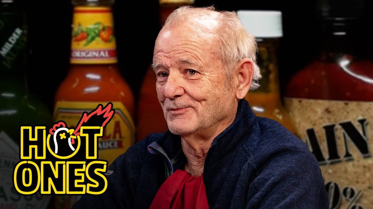 Bill Murray Doesn’t Flinch While Eating Spicy Wings